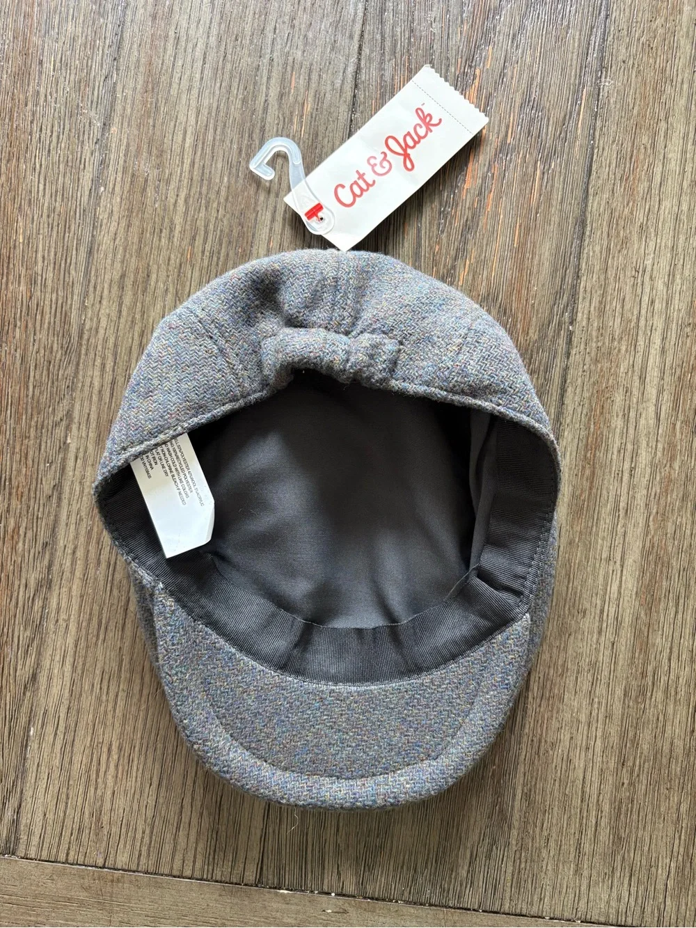 Cat & Jack Kid’s Gray Tweed Newsboy Cap